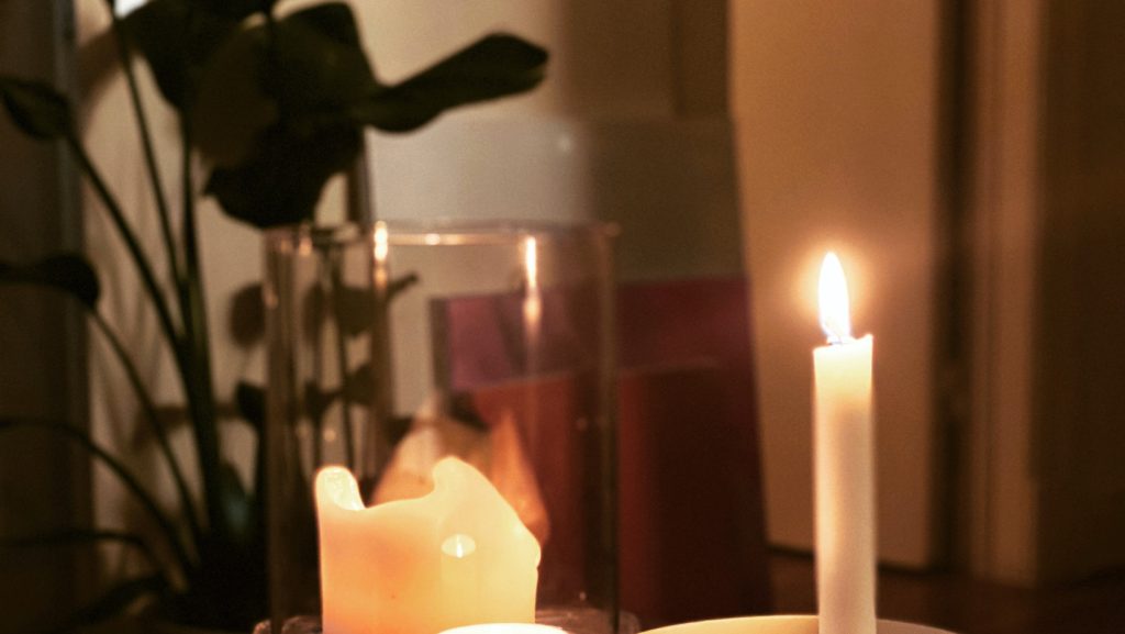 black smoke from candle 