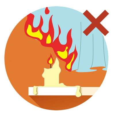 storing candle 