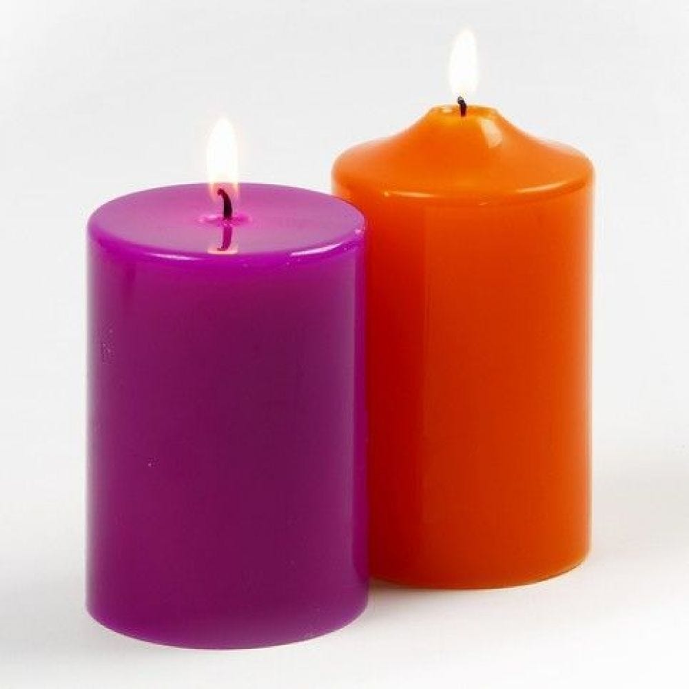 candles from paraffin wax